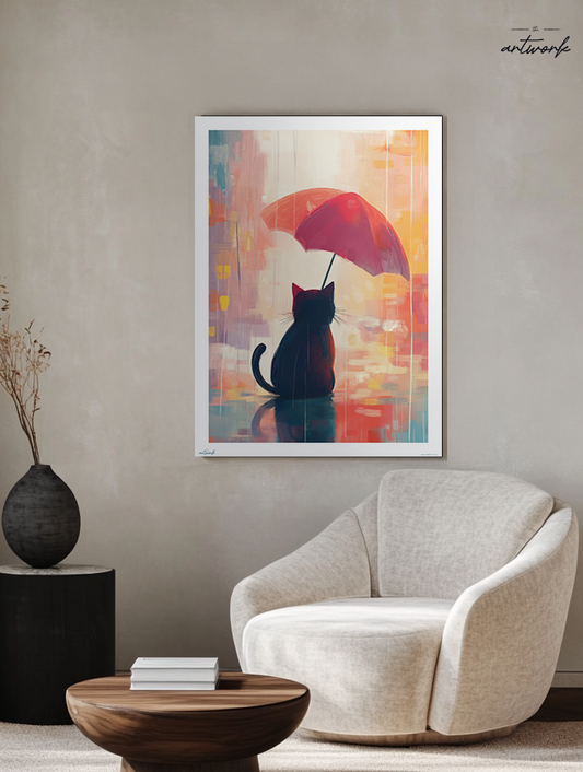 A1 Prints & Posters - Dry Cat - 260gsm High Quality Print - Made in Wales